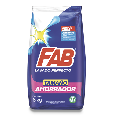 Detergente Polvo Floral FAB  x 6 kg