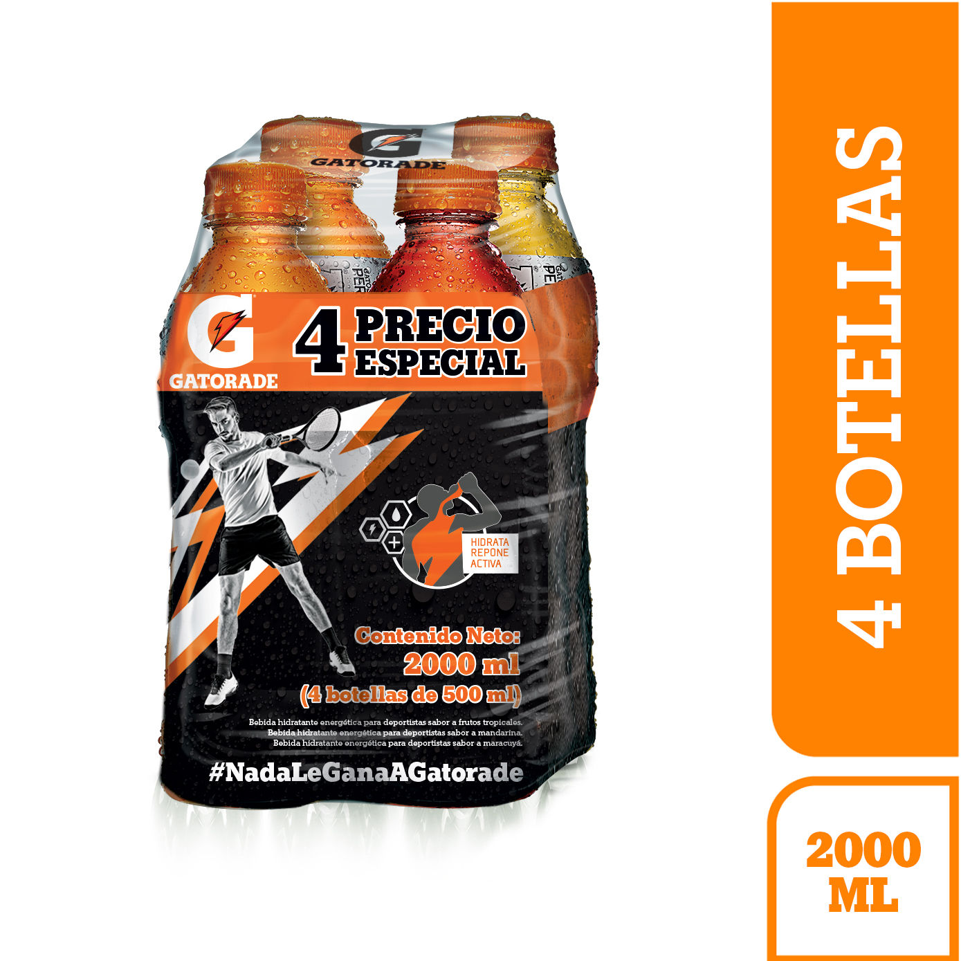 Gatorade Surtidos 500 ml x 4Un