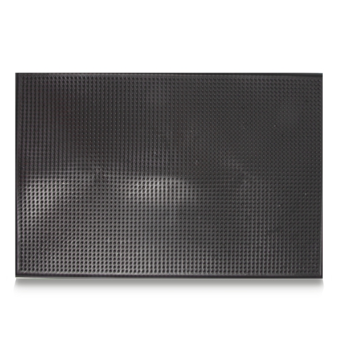 Tapete Escurridor Para Bar Negro 46x31x1cm