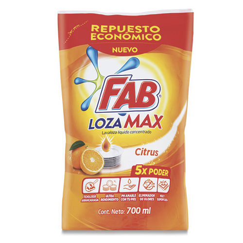 Lavaloza Liquido Lozamax Citrus Dp FAB x 700 ml