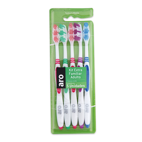 Cepillo Dental Adulto ARO x 5u