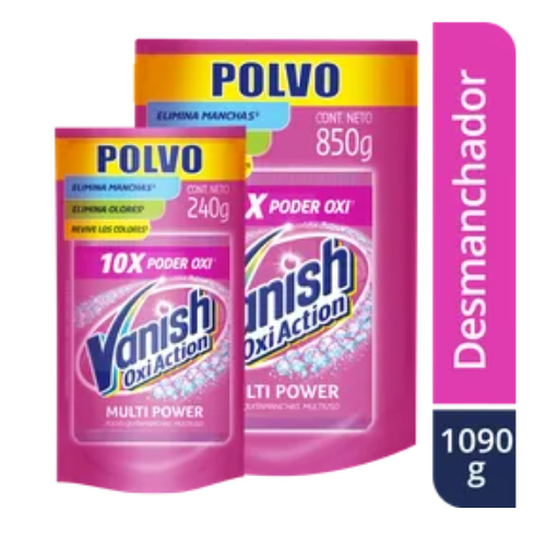 Oferta Desmanchador Polvo Rosa VANISH 850g+240g