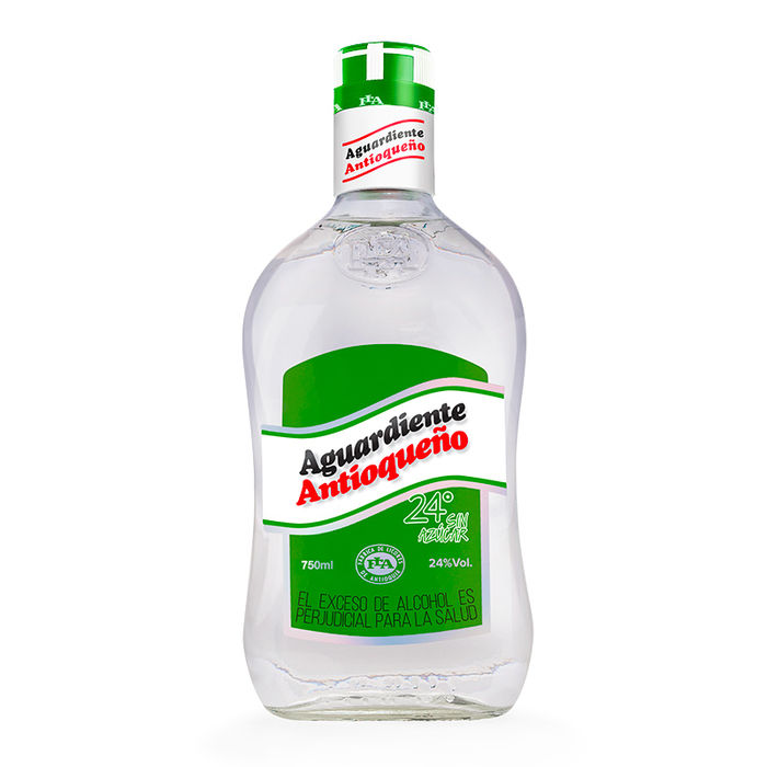 Aguardiente Antioqueño Verde Sin Azúcar Botella x750ml