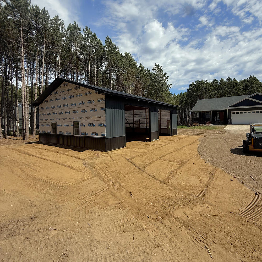 Pole Shed Pole Barn Pad Grading Kuhn Excavation