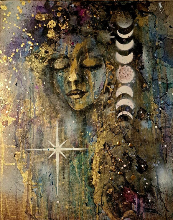 Wall Art
Goddess Art
Celestial Art
Original Painting
Rachel Robbins
OOAK decor
Goddess Art
Witchy Aesthetic
New Age