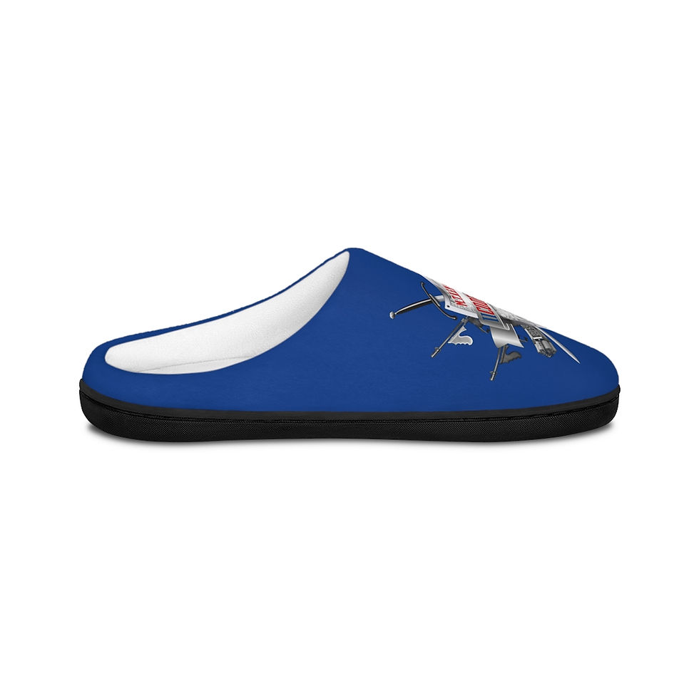 Thumbnail: Men's Indoor Slippers - Blue