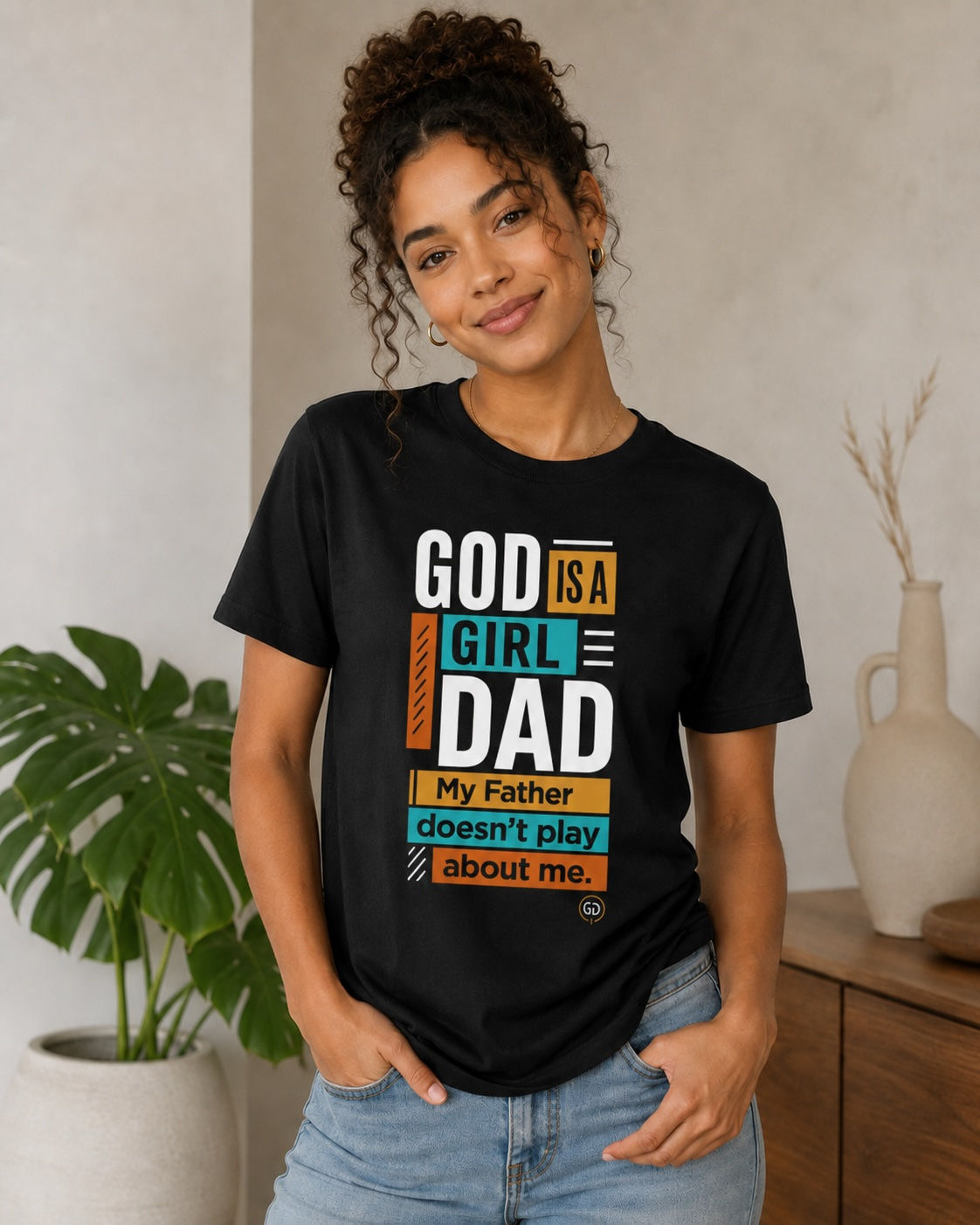 Girl Dad Statement Tee | Don't Make Me Call My Father (Dark)