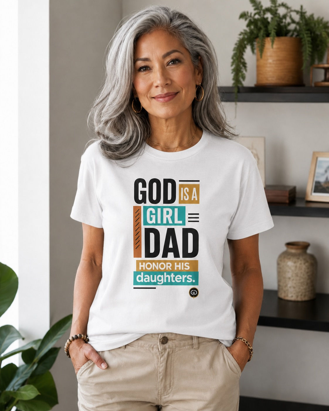 Girl Dad Statement Tee | Honor His Daughters (White)