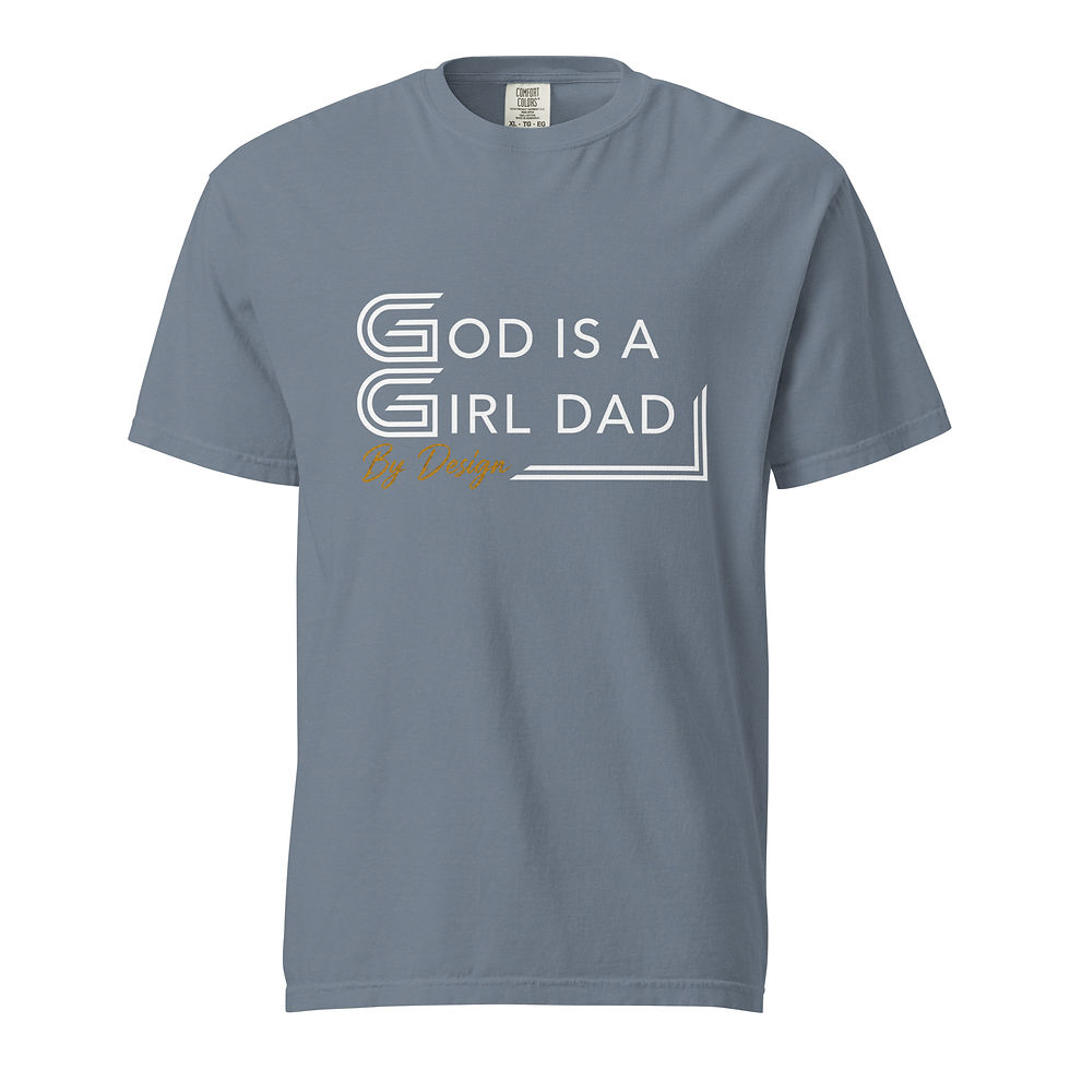 Thumbnail: God is a Girl Dad Design - Lines Tee (Dark)