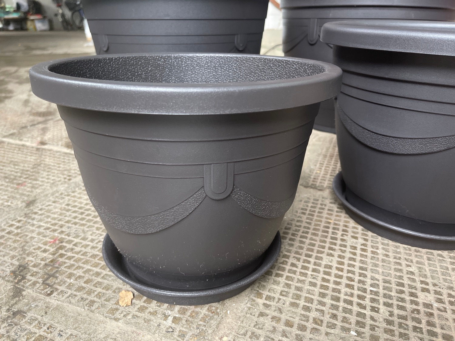 MING YUAN-花盆-1尺(29cm)-啡色