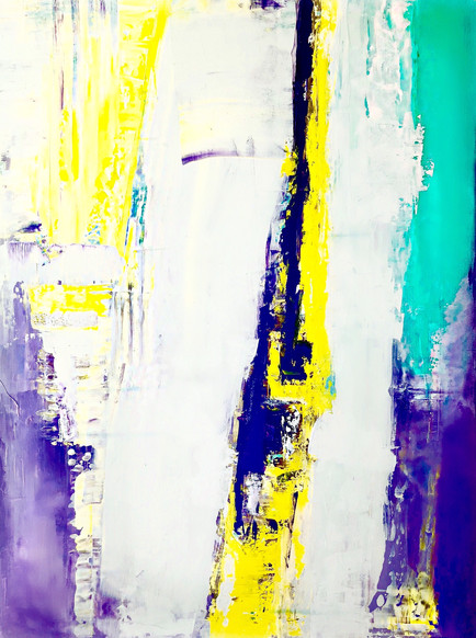 Original Abstract Art On Canvas 36"x24"