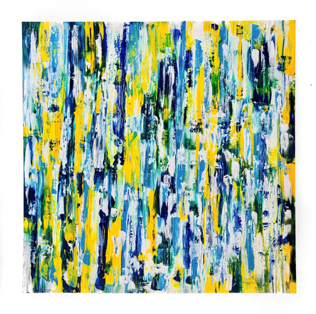 Original Abstract Art On Canvas 48"x48"