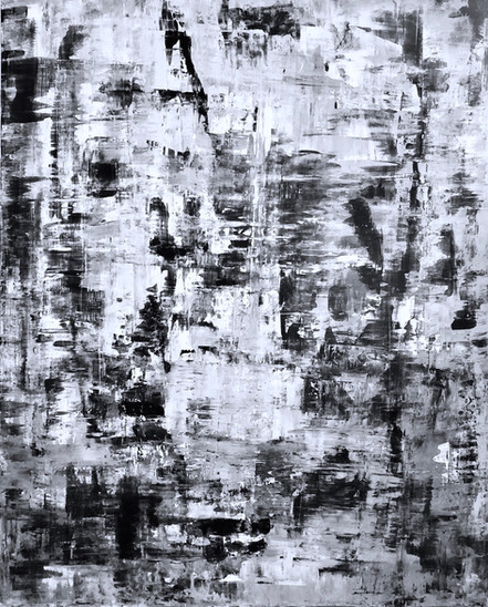 Original Abstract Art On Canvas 60"x48"