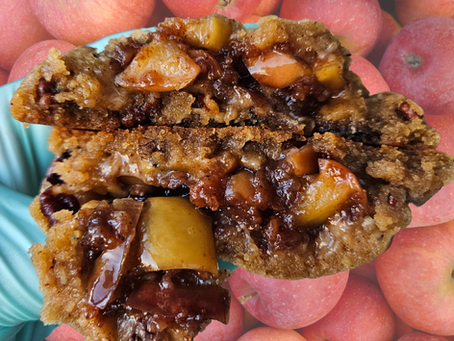 Brown Butter Maple Pecan Cookies with Spiced Apple Filling: A Fall Favorite