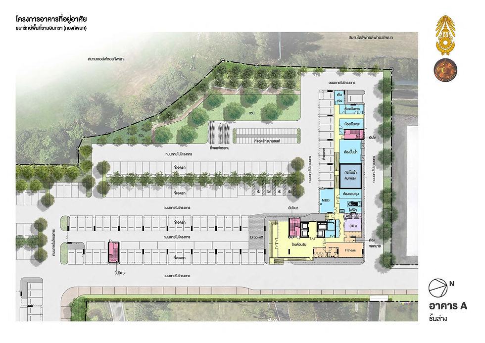 ผังอาคาร A