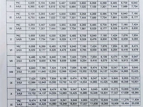 አዲሱ የመንግስት ሰራተኞች የደመወዝ ስኬል።