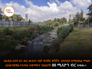 መጋቢት 26 2017 - አካባቢን በሚበክል መልኩ አስወግደዋል የተባሉ ተቋማትና ግለሰቦች በድምሩ 80 ሚሊዮን ብር ቅጣት ከፍለዋል