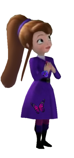 Sofia with butterfly