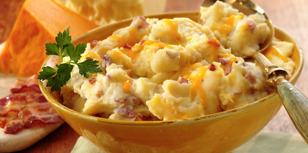 Supreme Mashed Potato Casserole with Bacon