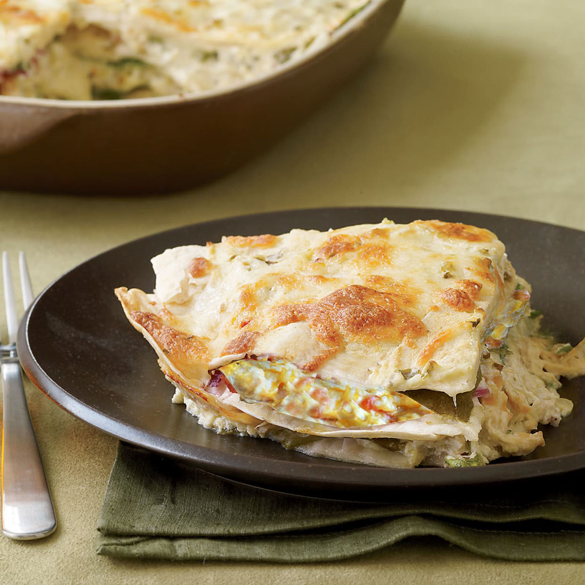 Southwest Chicken Tortilla Bake