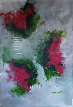 abstract florals, activism art, palestine flag, colors of palestine