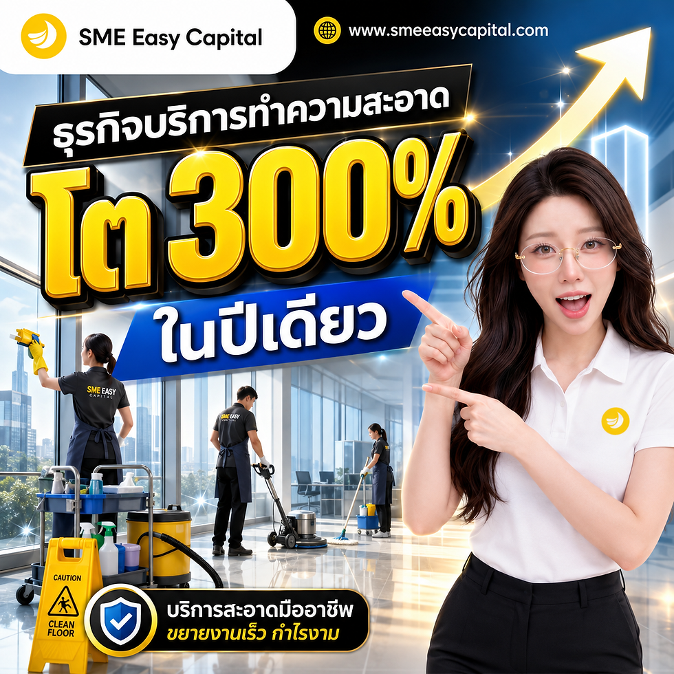 จากแม่บ้านคนเดียวสู่ทีมงานนับร้อย! เผยความลับการสร้าง Scalability ที่ทำให้ธุรกิจทำความสะอาดโตพุ่ง 300% ภายในปีเดียว SME Easy Capital #สินเชื่อเพื่อขยายกิจการ
