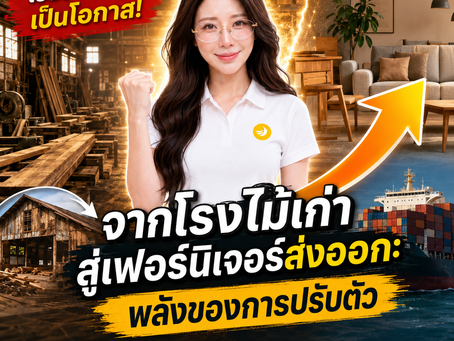 Transformation โรงไม้เก่าสู่เฟอร์นิเจอร์ส่งออกด้วย สินเชื่อเพื่ออุตสาหกรรมไม้ | SME Easy Capital