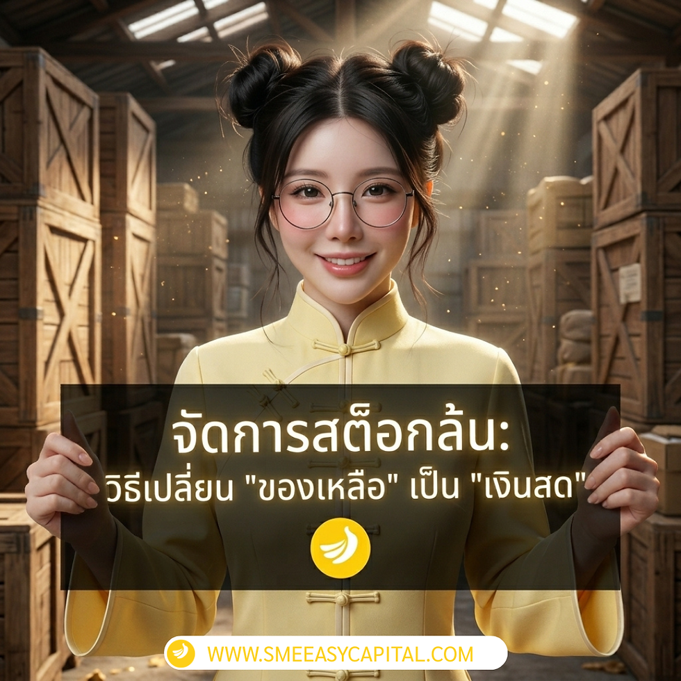 จัดการ Inventory ล้น! เปลี่ยนของเหลือเป็นเงินสดด้วย เงินทุนหมุนเวียน | SME Easy Capital #เงินทุนหมุนเวียน