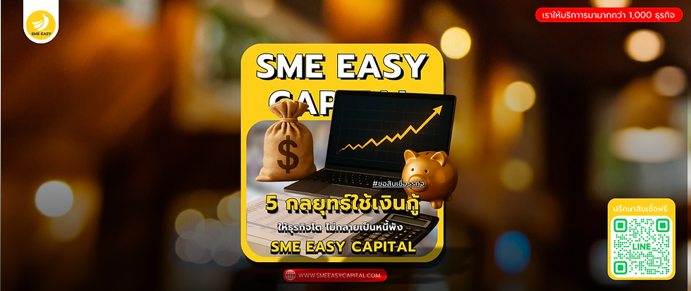 5 กลยุทธ์ใช้เงินกู้ให้ธุรกิจโต ไม่กลายเป็นหนี้พัง | SME Easy Capital #ขอสินเชื่อธุรกิจ