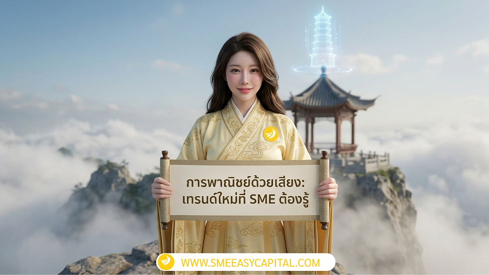 แค่พูดก็สั่งของได้! ยกระดับธุรกิจคุณด้วย Accessibility ที่เหนือระดับในยุคสั่งงานด้วยเสียง SME Easy Capital #สินเชื่อเพื่อเทคโนโลยี
