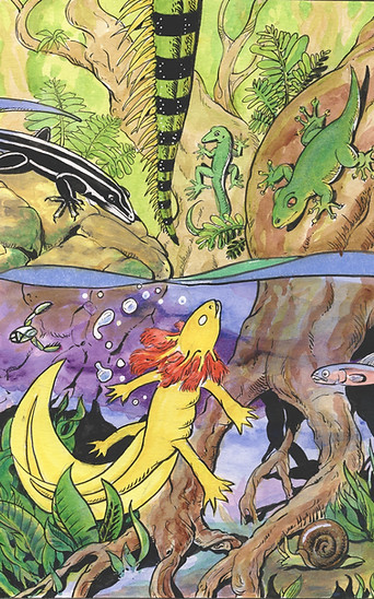 Aurelio confronts lizards.jpg