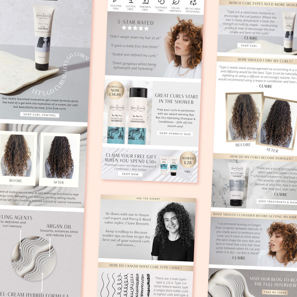 Percy & Reed Curl Control product emails