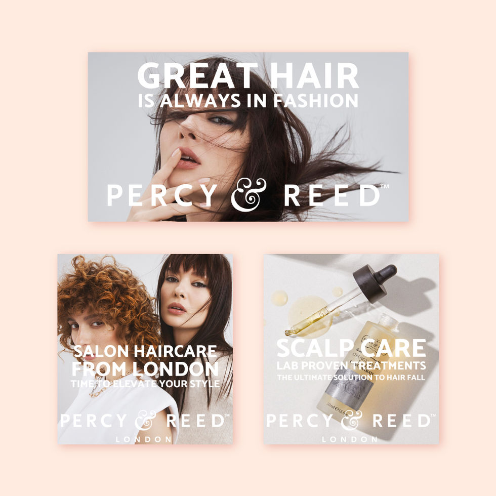 Lightbox design work for Percy & Reed in Sephora international stores.