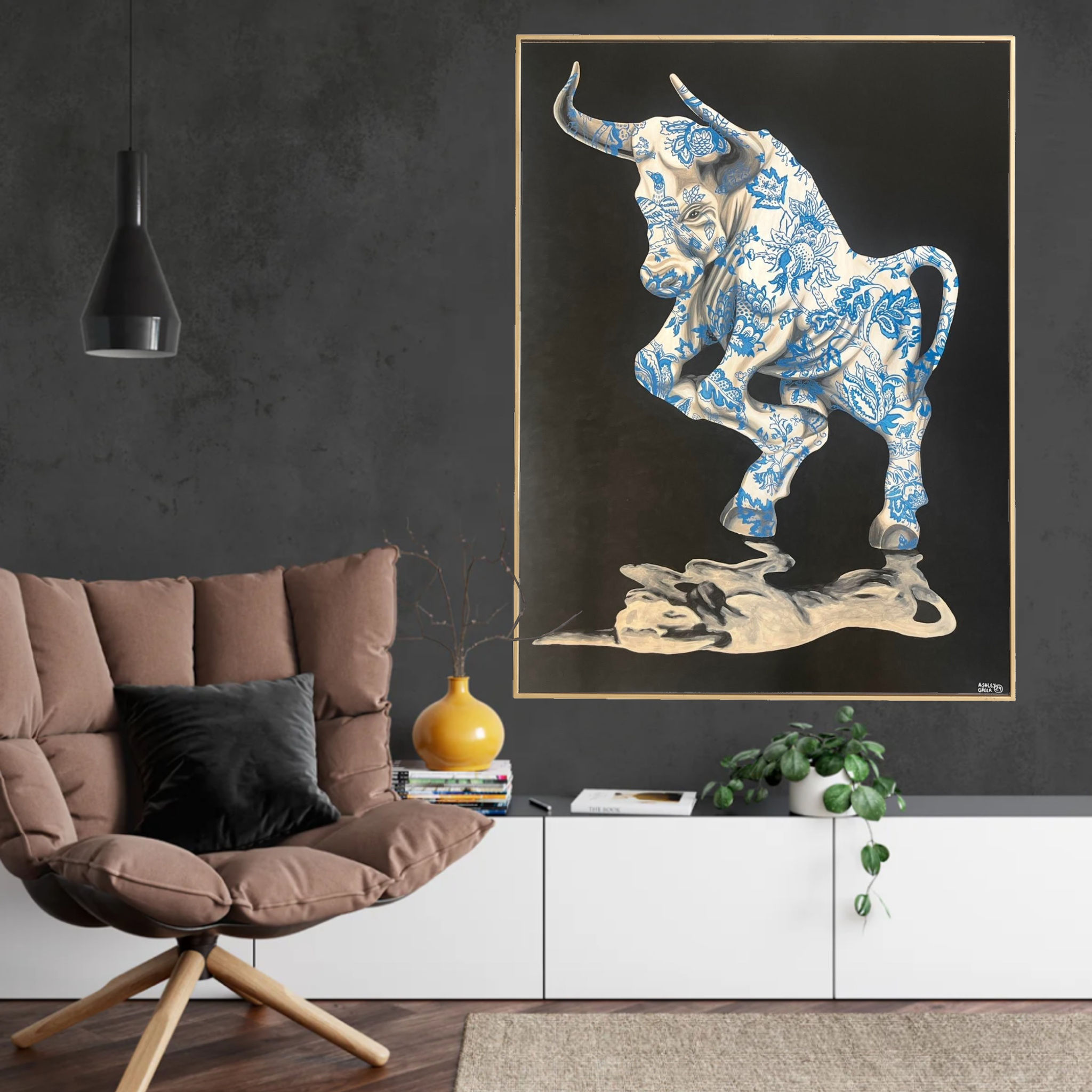 Bull in a China Shop 36x48