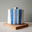Thumbnail: Oval Storage Jar / Blue Stripes
