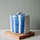 Thumbnail: Oval Storage Jar / Blue Stripes