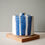 Thumbnail: Oval Storage Jar / Blue Stripes
