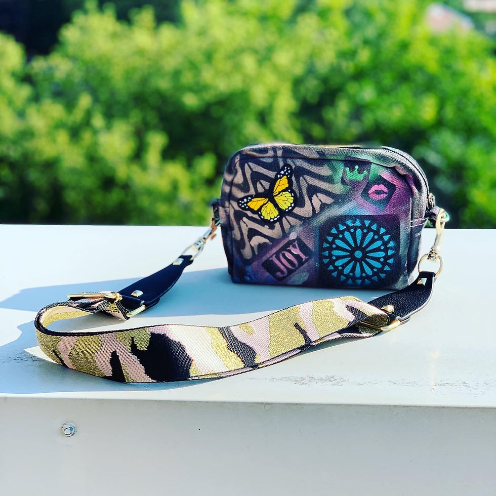 Thumbnail: Graffiti Denim Crossbody
