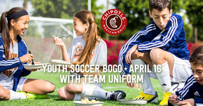 FREE Chipotle for soccer players 14yr. or younger on April 16!