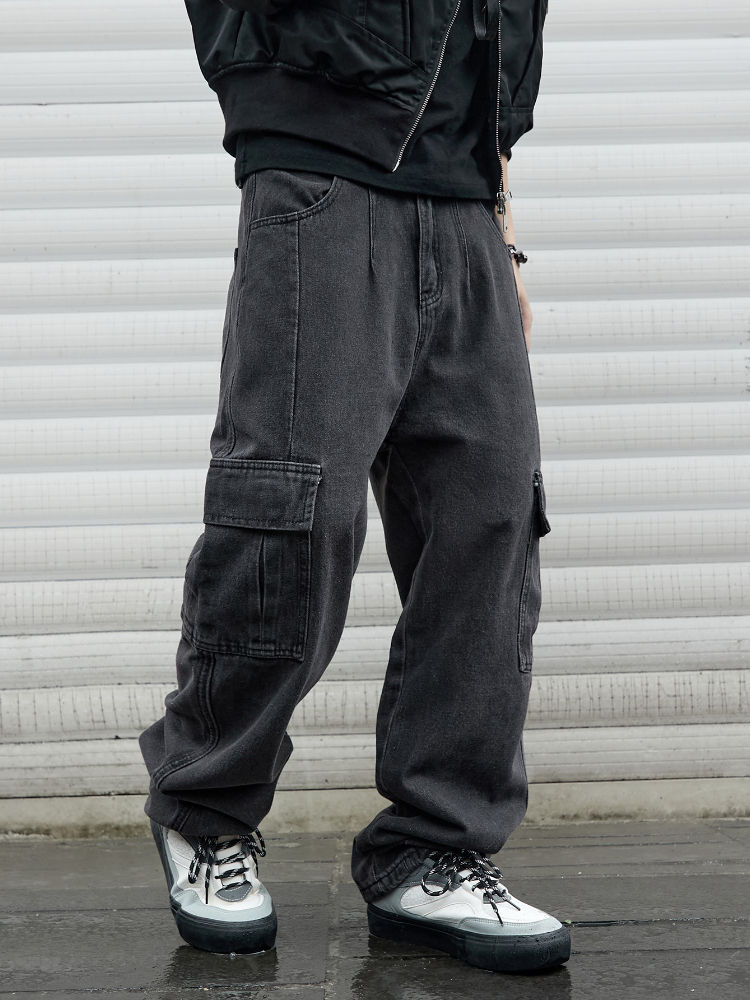 Y2k Neue Baggy Jeans Männlichen Hip Hop Harajuku Hosen Breite Bein Denim Hosen
