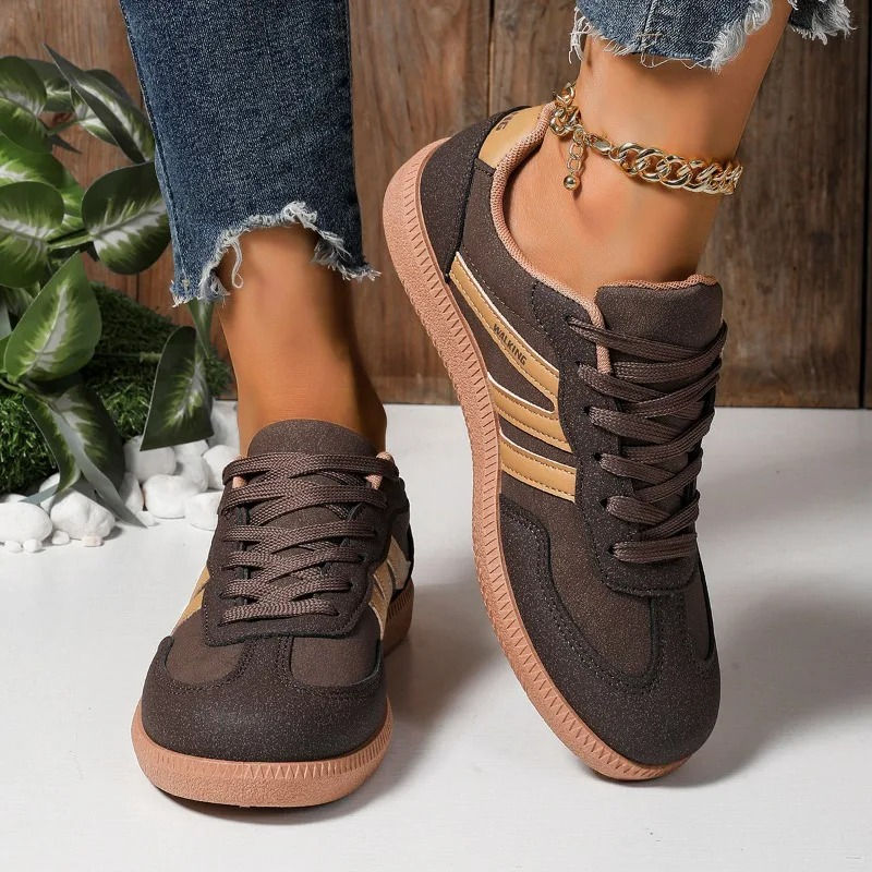 Damen-Sneaker 2025 Frühling Neue Luxus Flache Slipper Bequeme Slip-on Weiche Da