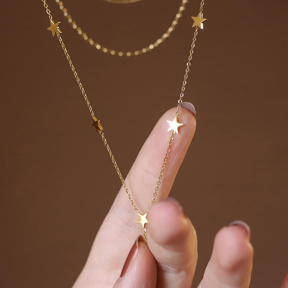 OS European Popular Star 316L Stainless Steel Jewelry Personality Bijoux En Acie