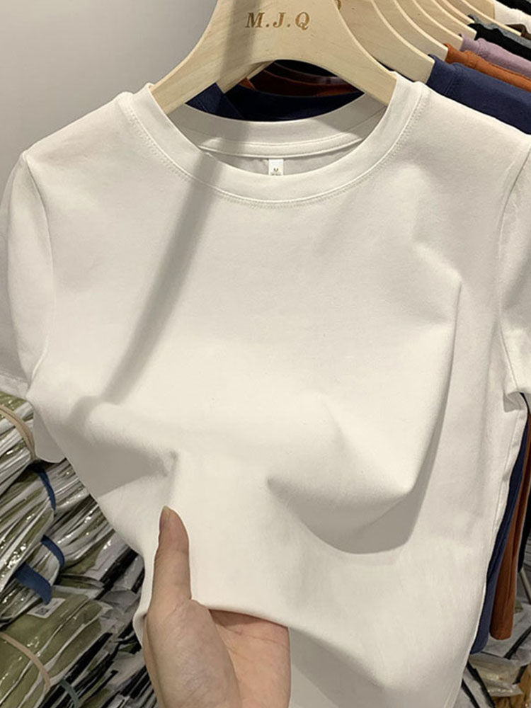 Miniaturbild: Frauen T-Shirt Mädchen T-Shirt Frau Kleidung Tops Baumwolle T-Shirt weibliche K