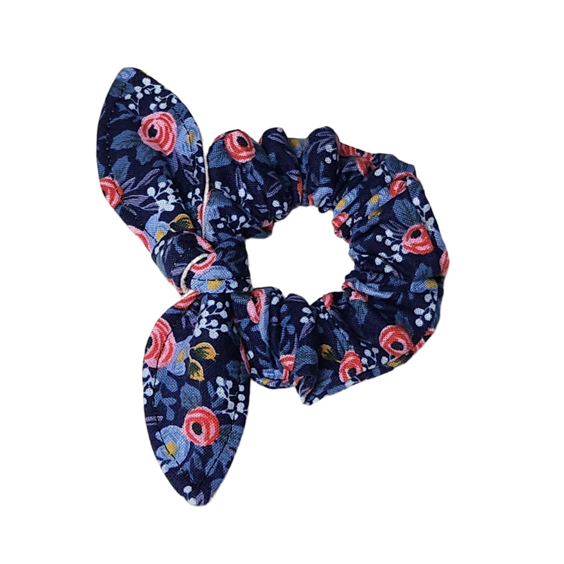 Bow Scrunchie (Toddler) - Navy Rosa
