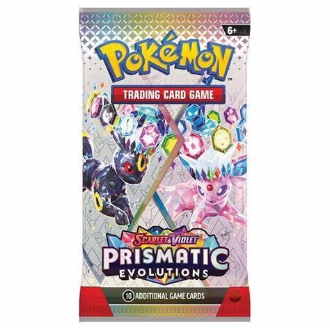 Pokémon Scarlet & Violet Prismatic Evolutions Booster Pack (10 Cards) CTCGV