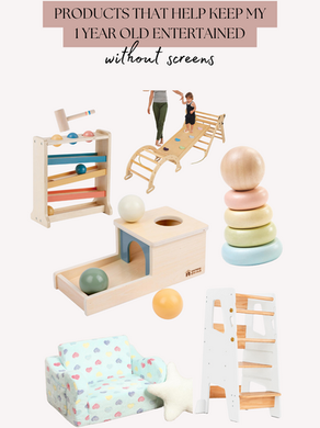 How I Keep My One-Year-Old Entertained Without Screens: Montessori Toys from Amazon