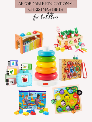 Affordable Educational Christmas Gifts for Toddlers 