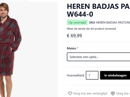 Heren pyjama kopen online: Comfort en Stijl bij Ondergoedkraam