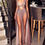 Thumbnail: Sparkly High Slit Cut Out Maxi Plunge Dress  SKU:LZ1448-ichic