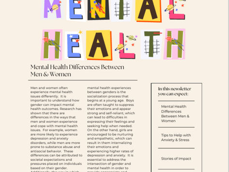 May Newsletter - Mental Health